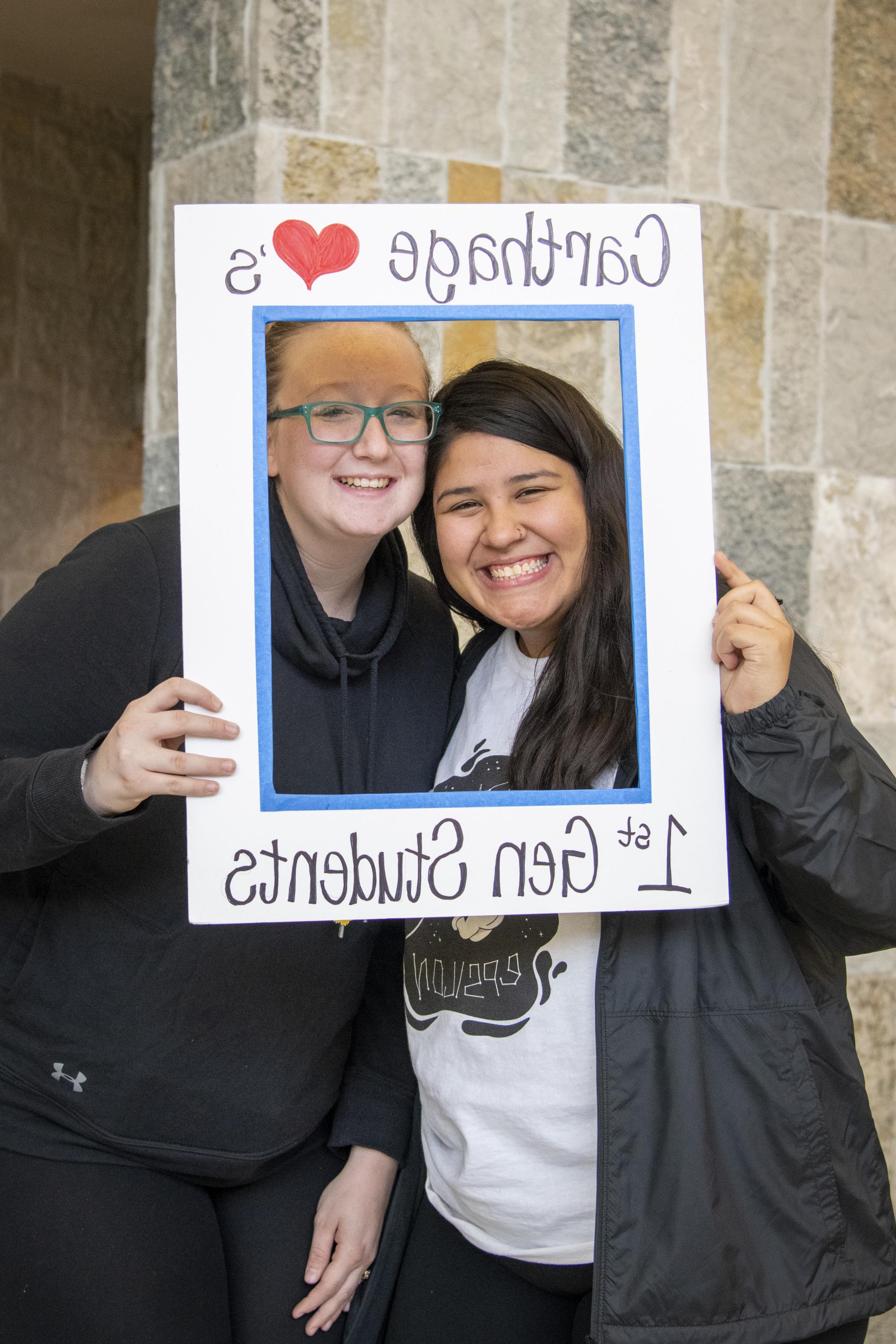 Carthage regularly holds special events to welcome first-generation students.